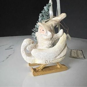 Wings of Light - Santa w/ Swan Sled Ornament by House of Hatten